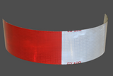Reflective Tape - 2 inch Red/White Roll of 150 feet - Roll Off Truck, Roll Off Trailer, Dump & Lugger Truck Parts
