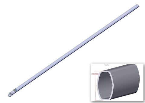Roll-Rite 76780 Bow Tube. Tension Bow Side Arm w/ End Tab - Roll Off Trailer Parts