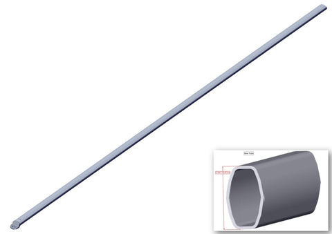 Roll-Rite 76880 Bow Tube. Long Side Arm w/end tab for Tension Bow - Roll Off Trailer Parts