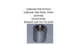 Galbreath 521AO - 3 inch Side Roller - Roll Off Trailer Parts