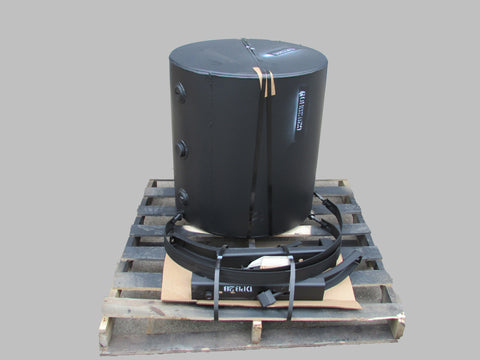 Tank - 80 Gallon Round Hydraulic Tank - Roll Off Trailer Parts