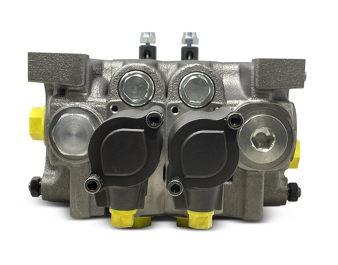 Galbreath 244860 - Valve, 2 Spool with Air Front View - Roll Off Trailer Parts