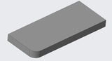 CARRIER GUSSET S/C/R 2.5 x 6 x .50 - Roll Off Truck, Roll Off Trailer, Dump & Lugger Truck Parts