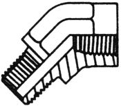 45* STREET ELBOW - Roll Off Truck, Roll Off Trailer, Dump & Lugger Truck Parts
