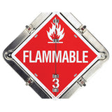Flip Placard System for Trailers, Clipped Corner Frame - Roll Off Truck, Roll Off Trailer, Dump & Lugger Truck Parts
