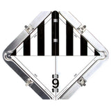 Flip Placard System for Trailers, Clipped Corner Frame - Roll Off Truck, Roll Off Trailer, Dump & Lugger Truck Parts