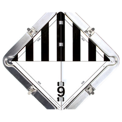 Flip Placard System for Trailers, Clipped Corner Frame - Roll Off Truck, Roll Off Trailer, Dump & Lugger Truck Parts