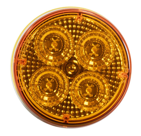 LED 2.5" ROUND AMBER LIGHT - Roll Off Truck, Roll Off Trailer, Dump & Lugger Truck Parts