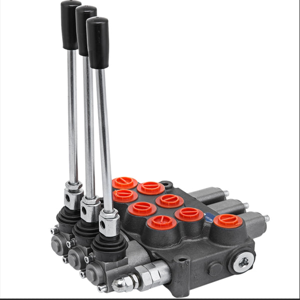 COMMERCIAL REBUILT 3 SPOOL CONTROL VALVE