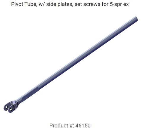 Roll-Rite 46150 Pivot Tube, w/ side plates, set screws for 5-spr ex - Roll Off Truck, Roll Off Trailer, Dump & Lugger Truck Parts