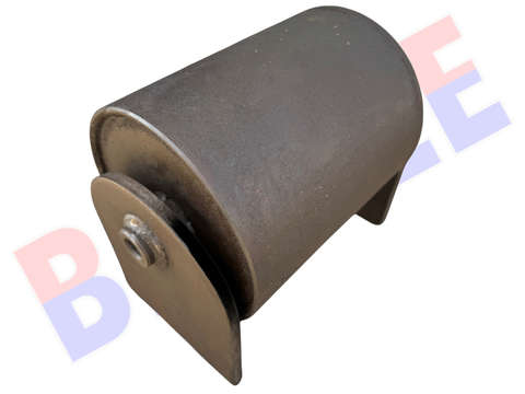 8" x 10" Roll-Off Dumpster Ground Roller with Axle & Side Plates