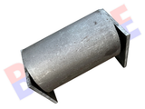 6" x 10" Roll-Off Dumpster Ground Roller with Axle & Side Plates