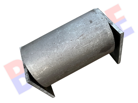 6" x 10" Roll-Off Dumpster Ground Roller with Axle & Side Plates
