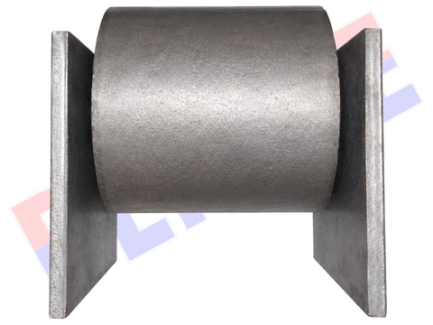 6" x 6" Roll-Off Dumpster Ground Roller with Axle & Side Plates