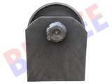 6" x 6" Roll-Off Dumpster Ground Roller with Axle & Side Plates
