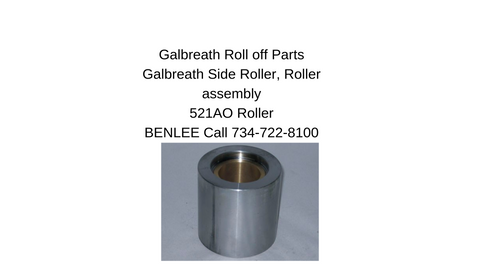 Galbreath 521AO - 3 inch Side Roller - Roll Off Trailer Parts