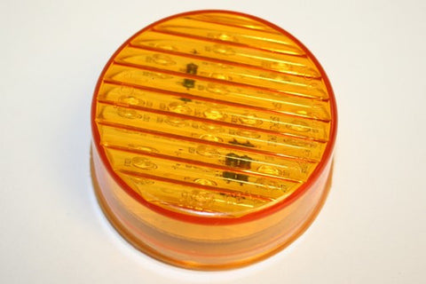 Round Amber Light - LED 2 inch - Roll Off Trailer Parts